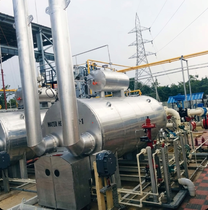 Natural Gas Indirect Water Bath Heater Skids